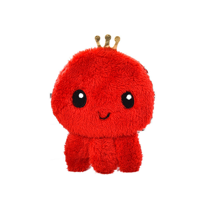 Cute Small Octopus Coin Purse Plush Mini-Portable