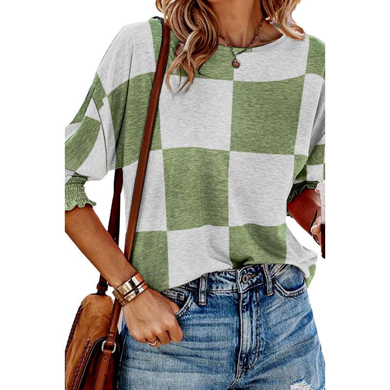 Round Neck Pullover Women's Casual All-matching
