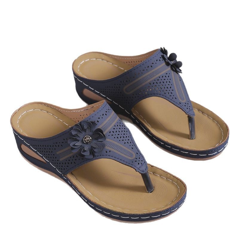 Women's Clip Toe Wedge Platform Slippers