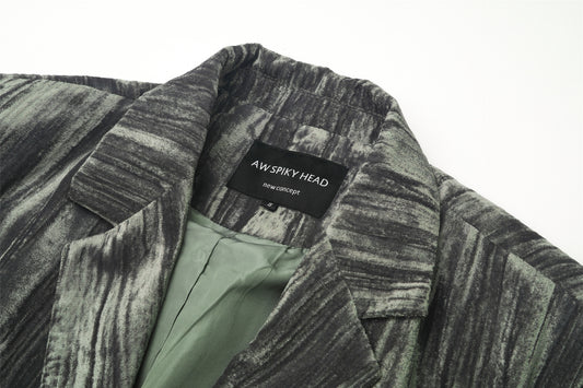 Padded Shoulder Fashionable All-matching Loose Suit Jacket