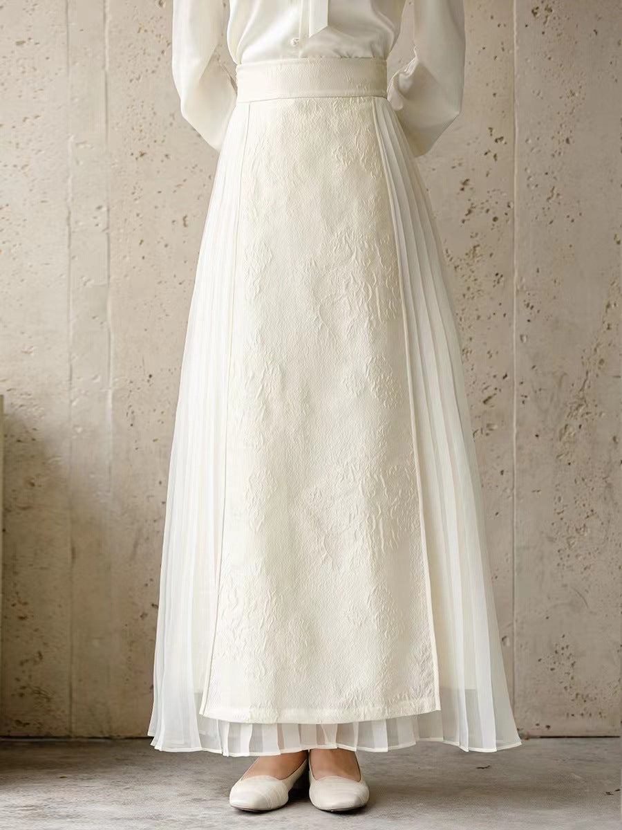 New Chinese Style Artistic Slimming Skirt
