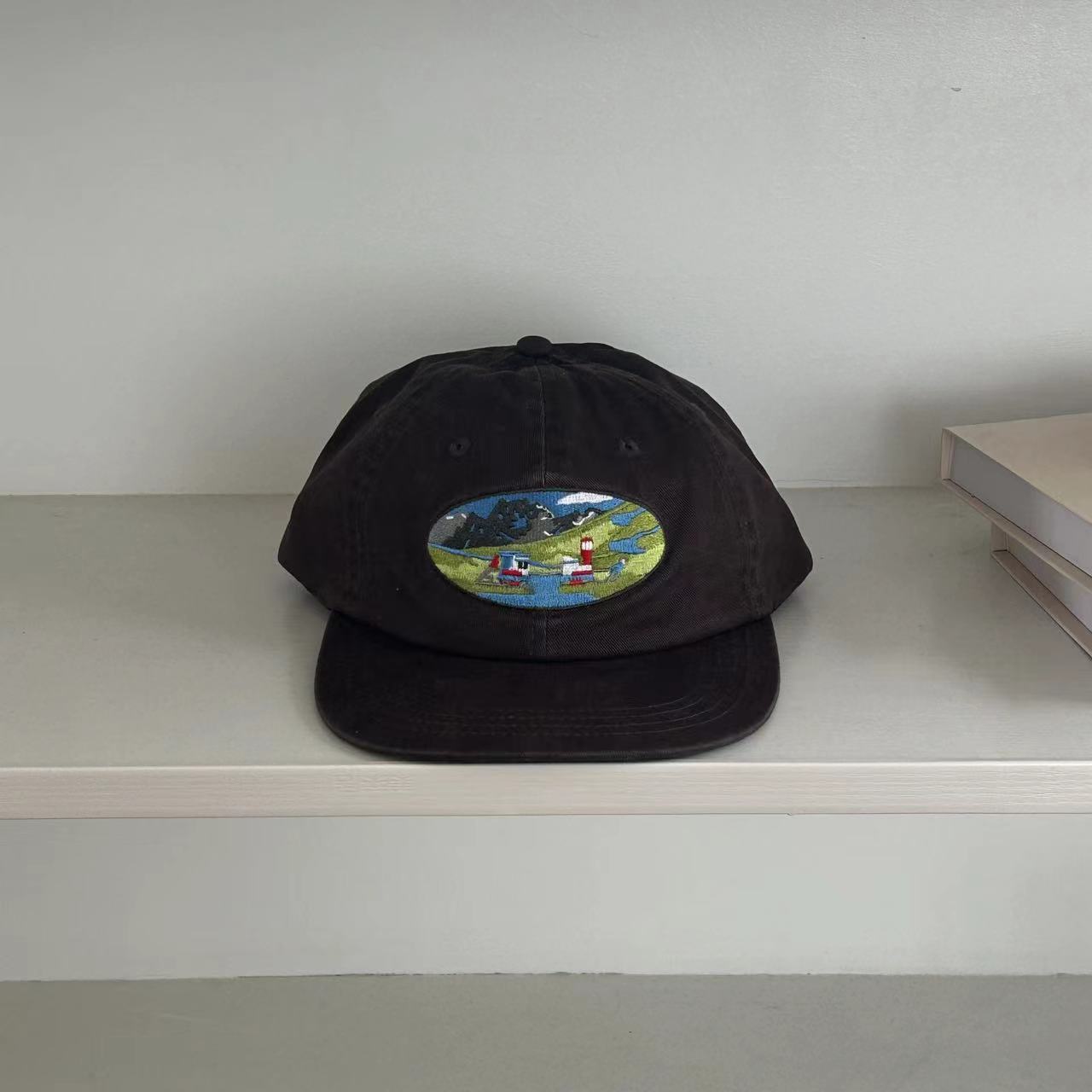Men's And Women's Machine Embroidery Street Soft Top Baseball Hat