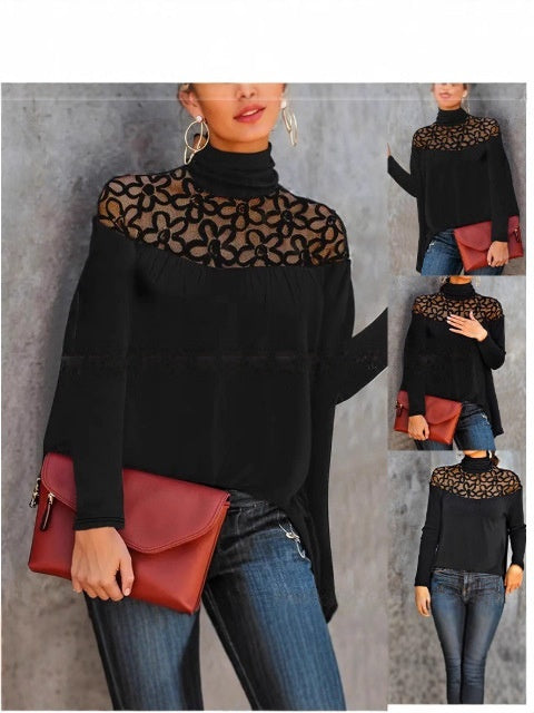 Heavy-duty Hollow-out Crochet Casual Patchwork Womens Knit Sweater