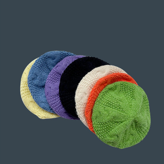 Hat Female Autumn Winter Japanese Wool Knitting