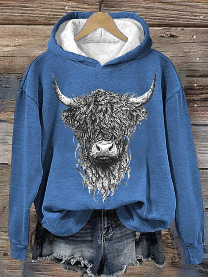 Haunted House Bull Head 3D Sweater Hoodie