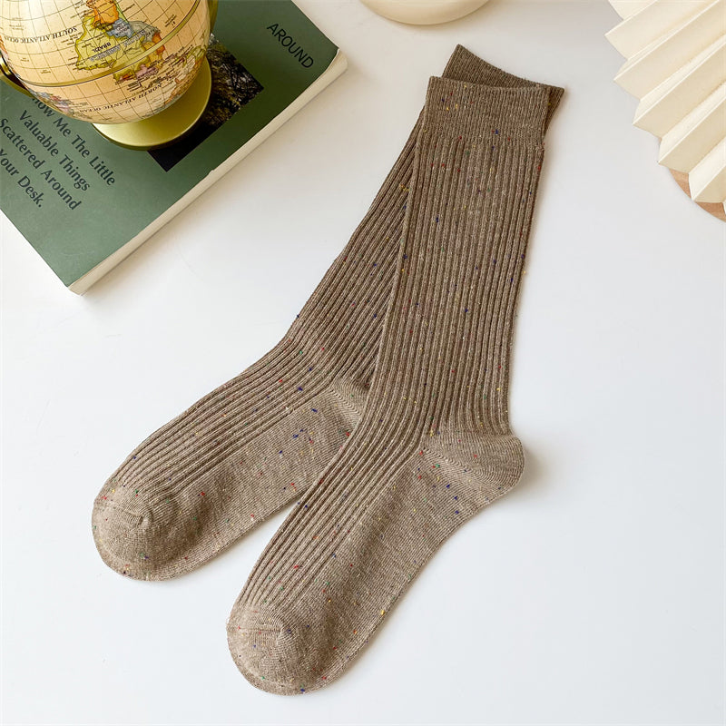 Women's Fashion Simple Breathable Sweat-absorbing Long Socks