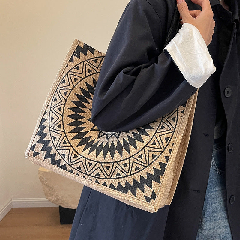 New Ethnic-style Fashionable Mom Bag College Students Tote For Class
