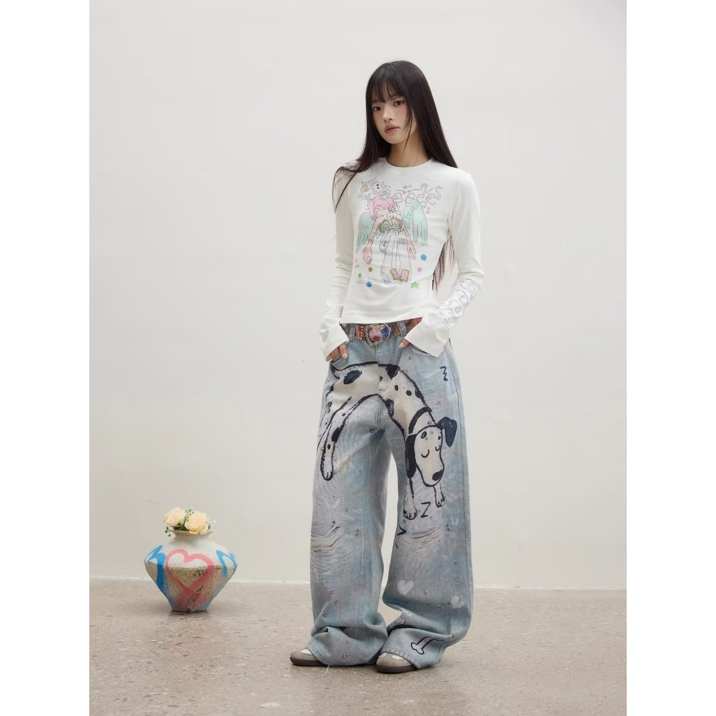 Artsy And Trendy Casual Jeans