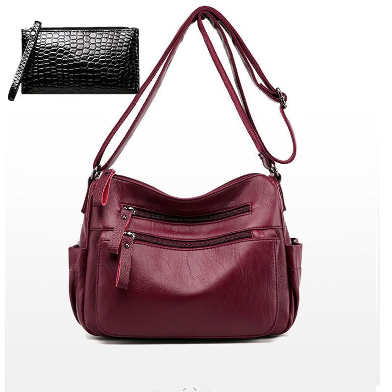 Women New Soft Leather Single Shoulder Messenger Bag