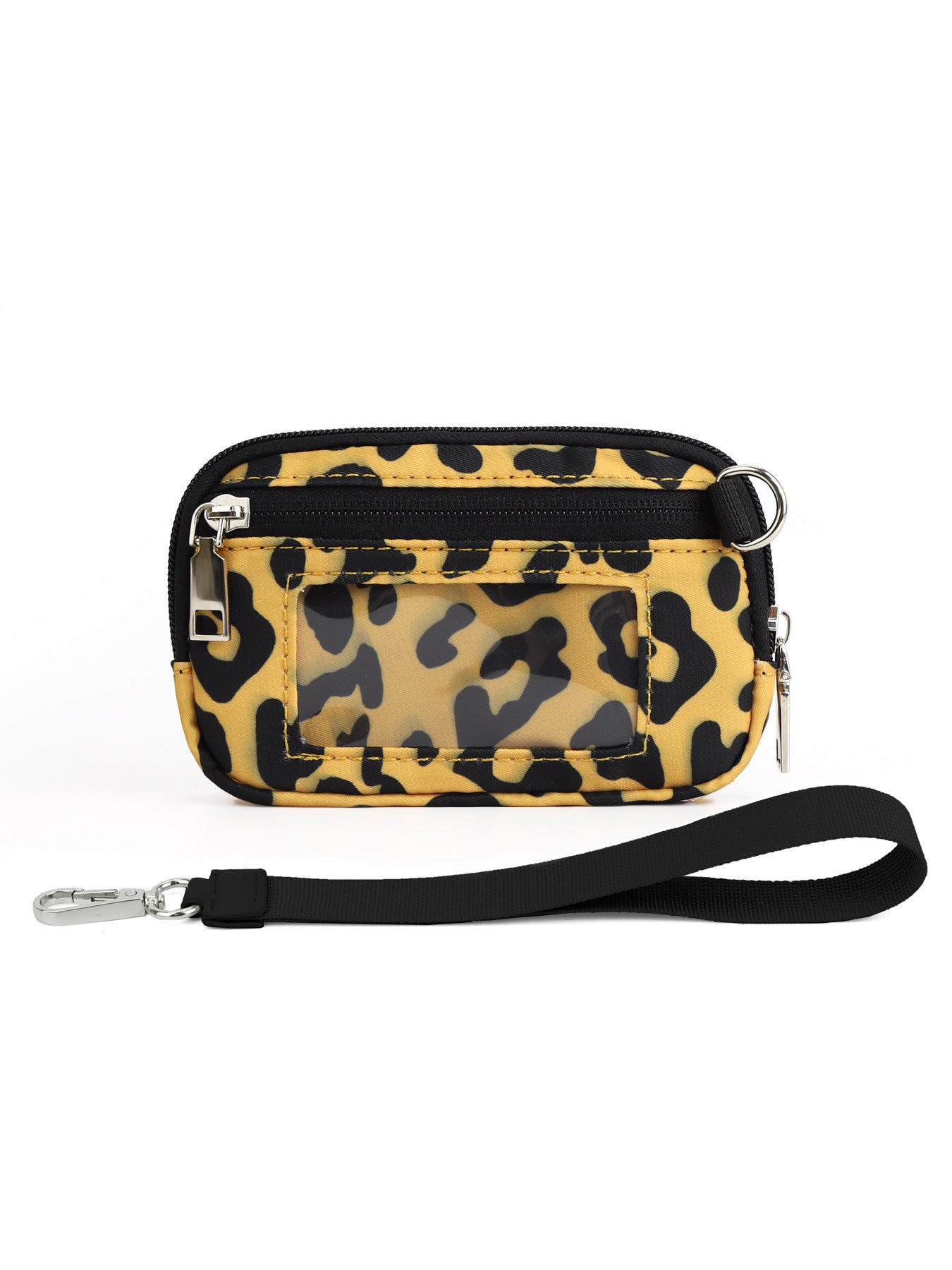 Transparent PVC Card Bag Wrist Bag Portable Bank Card Change Purse