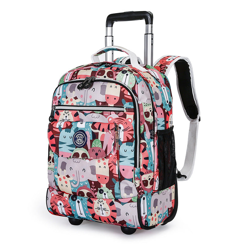 Ultra-light Back Pull Dual-purpose Trolley Backpack