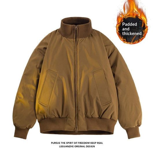 Mens Cropped Silhouette Cotton Jacket