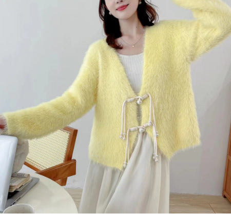 Artificial Mink Hair Short Thick Fur Top