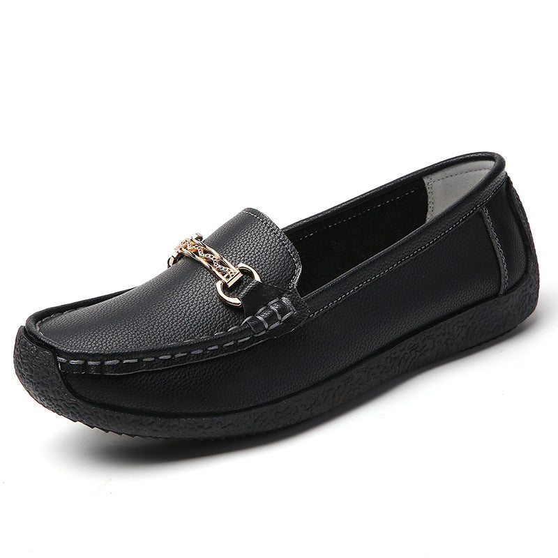 Leisure Women's Flat-heeled Shoes Soft Bottom Soft Surface