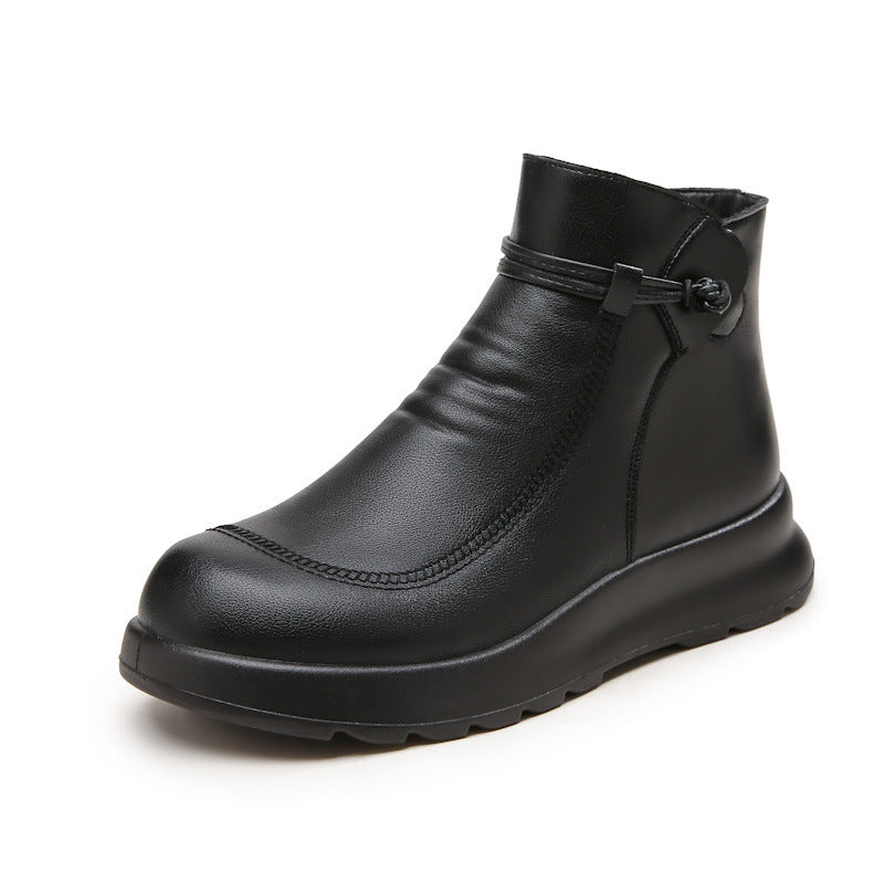 Fleece-lined Warm And Non-slip Winter Booties