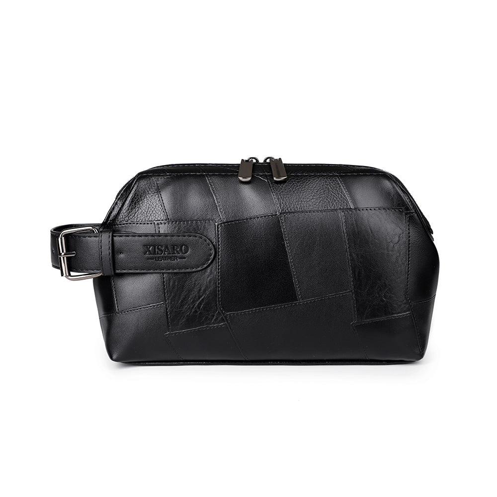 Large Capacity Business Casual Men's Soft Leather Handbag
