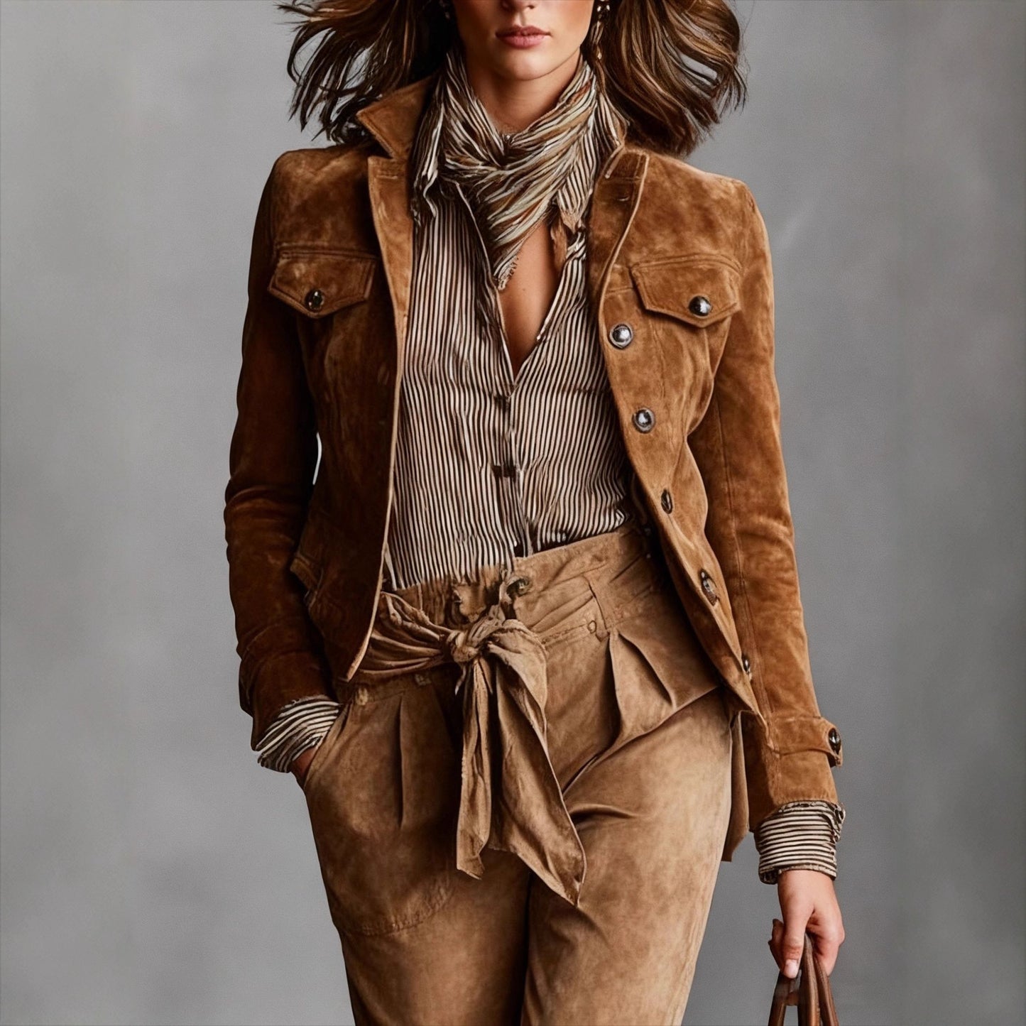 Women's Vintage Casual Workwear Jacket Fashionable