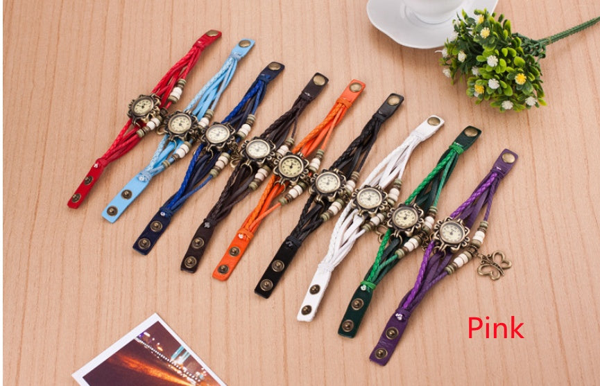 New bracelet bracelet hollow butterfly female style punk fashion punk fashion female student Watch