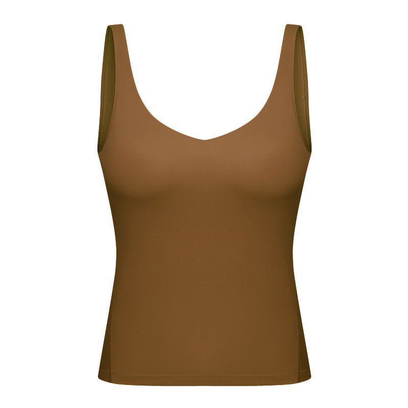 V-neck Beauty Back Exercise Vest For Women