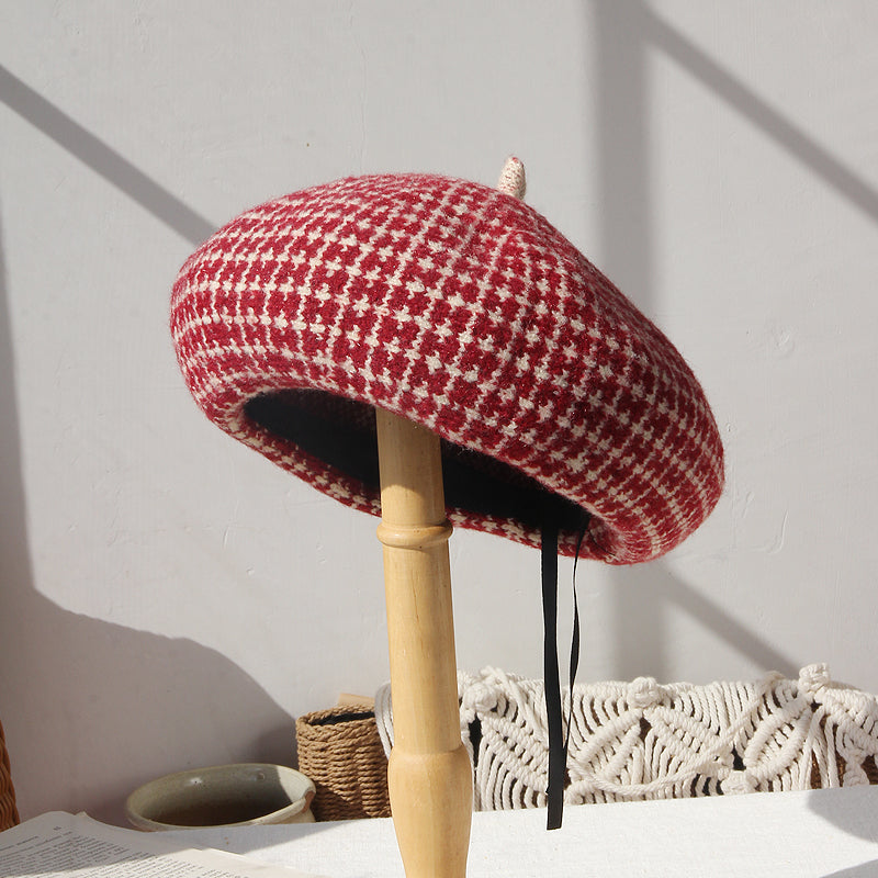Versatile And Fashionable Literary Lattice Octagonal Hat