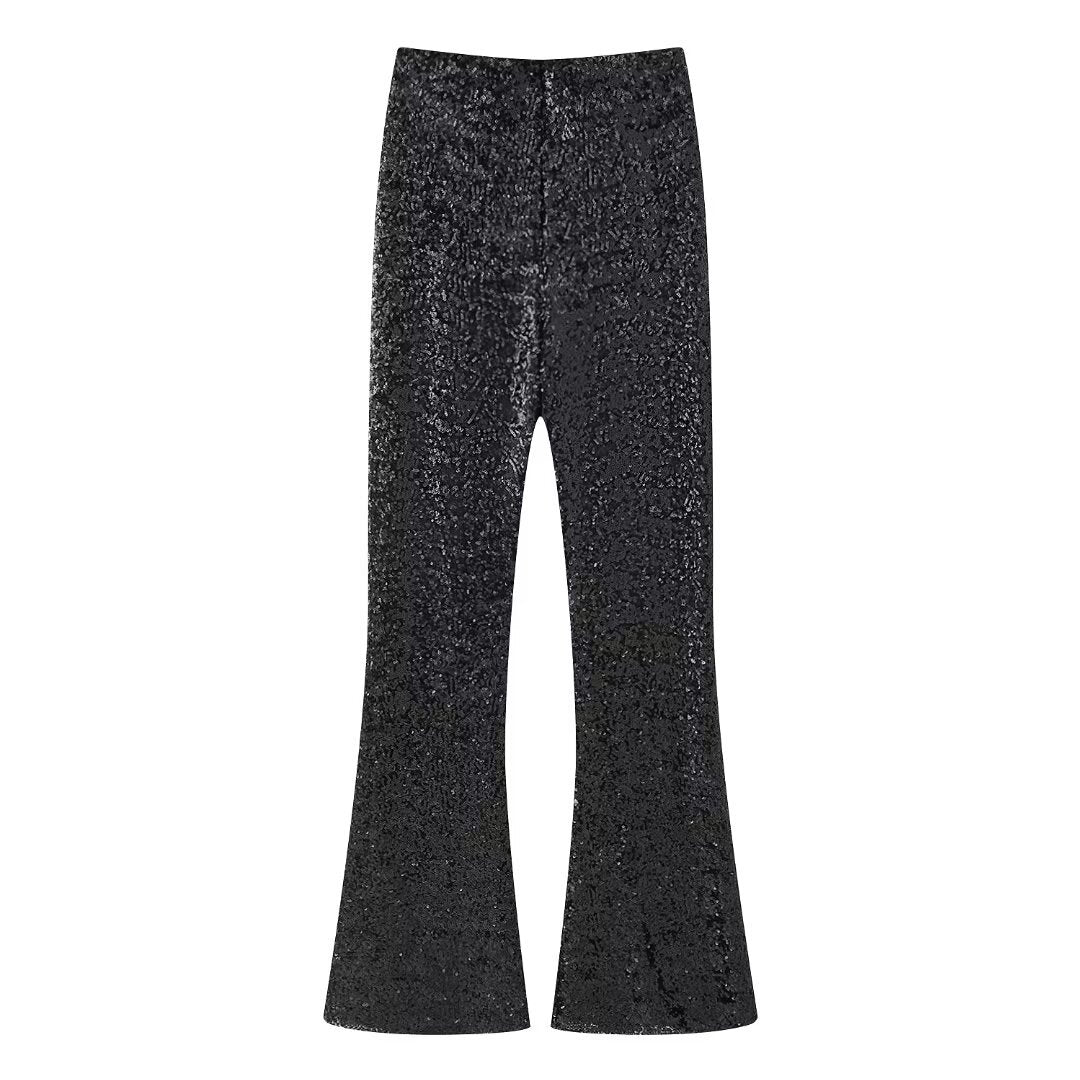 Women's Fashion Flared Casual Trousers