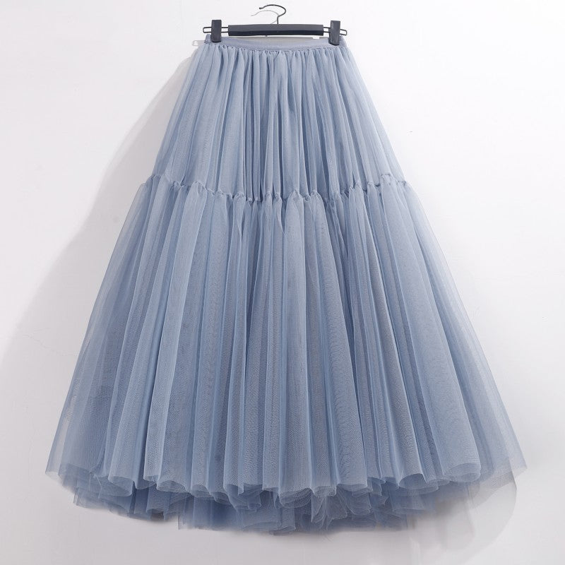 High Waisted Mid Length Cake Mesh Fairy Dress