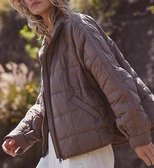 Women's Lightweight Zip Compression Cotton Jacket Short Down Jacket Coat