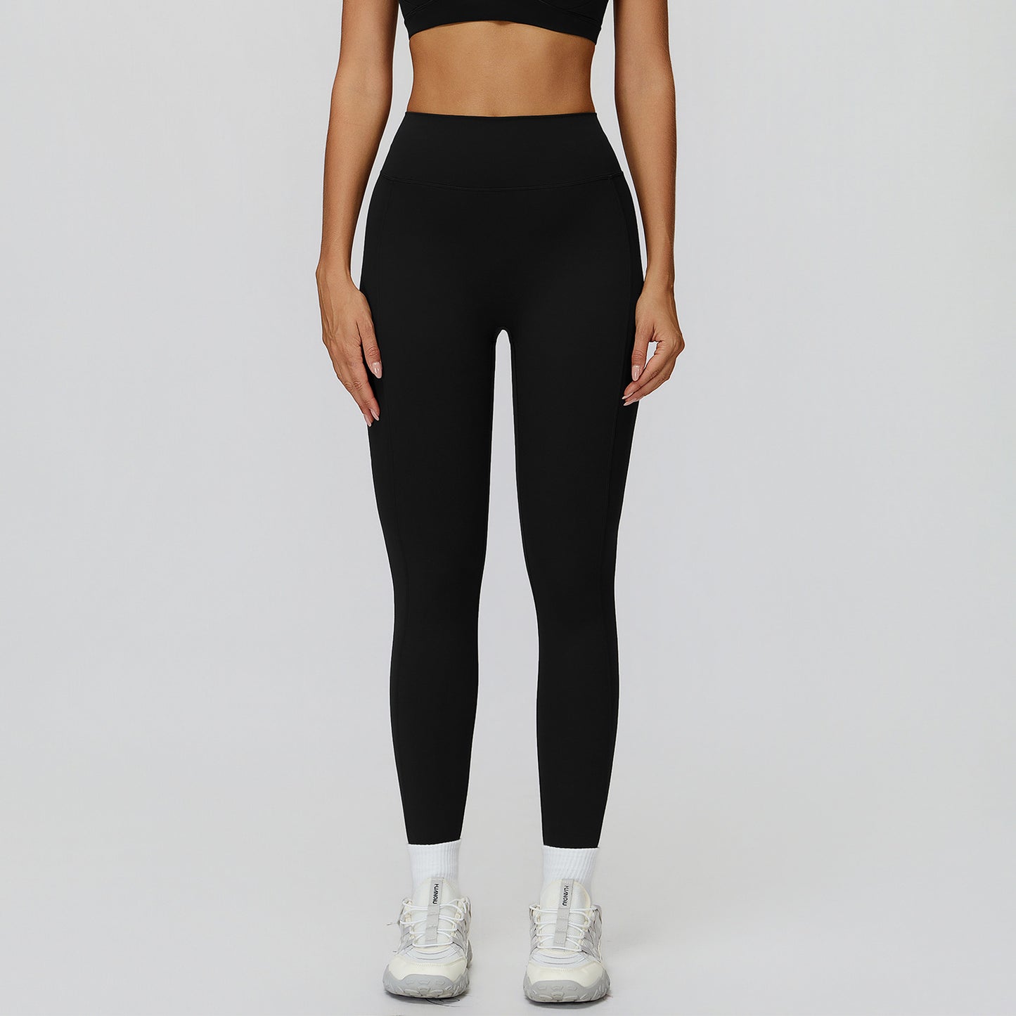 Brushed Yoga Pants High Top Sports Tight Trousers