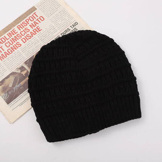Jacquard Striped Men's Knitted Warm Wool Hat
