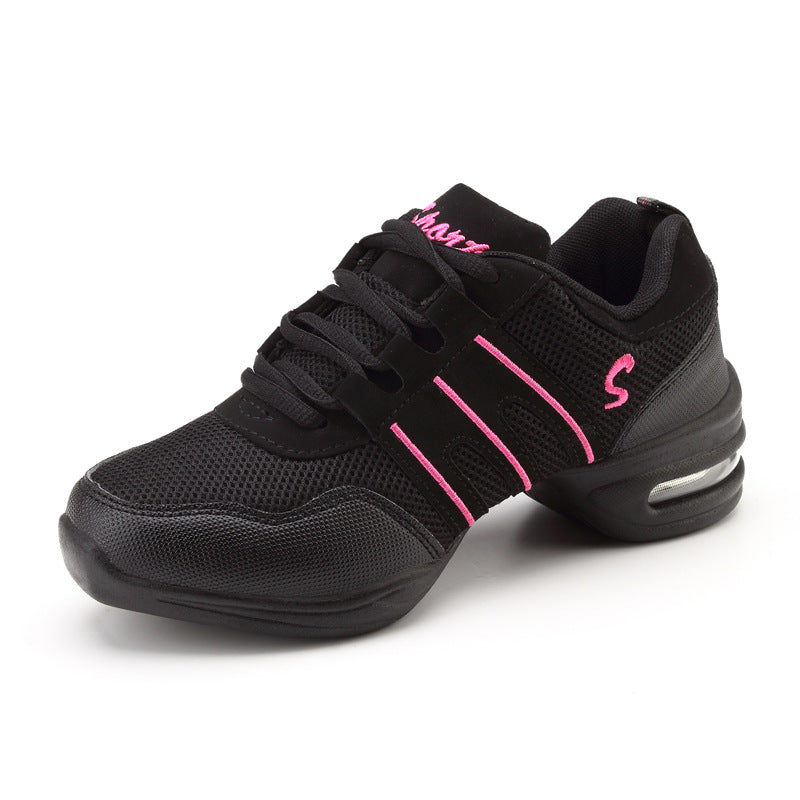 Womens Breathable Mesh Soft-soled Dance Shoes