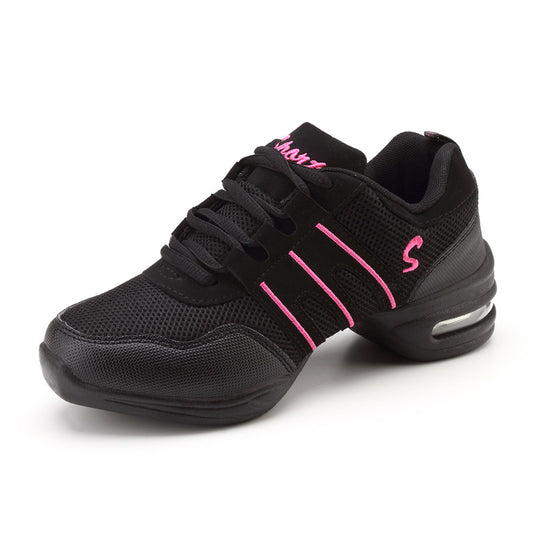 Womens Breathable Mesh Soft-soled Dance Shoes