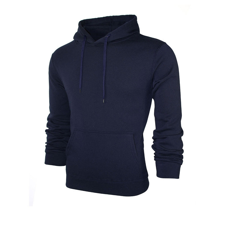 Men's Sweatshirt Long-sleeved Hooded Fleece Knitted Casual Sportswear