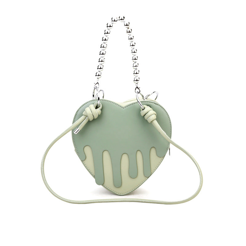 Women's Fashion Heart-shaped Chain Shoulder Bag