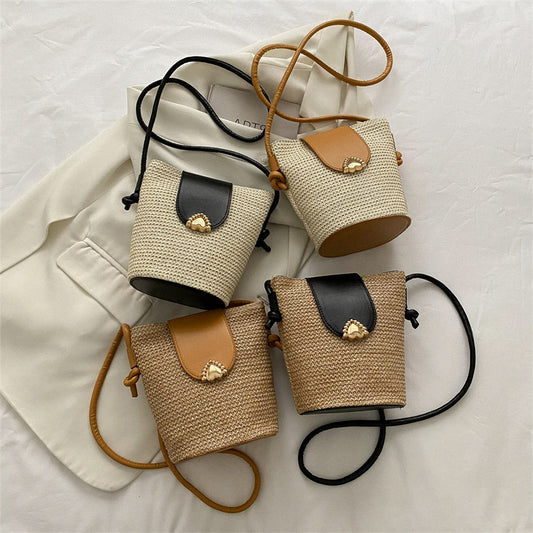 Woven Temperament Bag Popular Straw Weaving