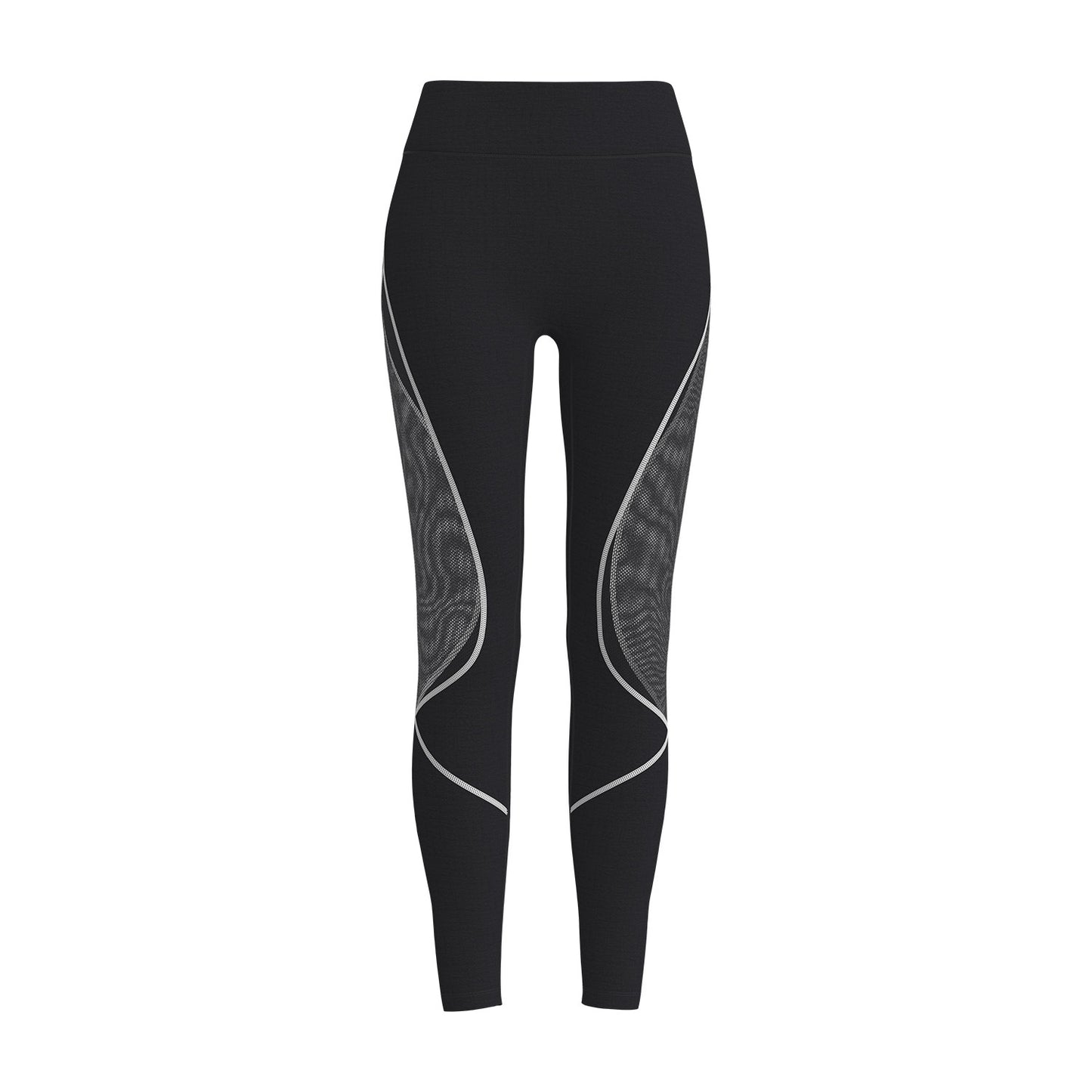 Damefarvetilpassede Mesh Yoga Leggings Med Høj Talje I Europæisk Og Amerikansk Stil