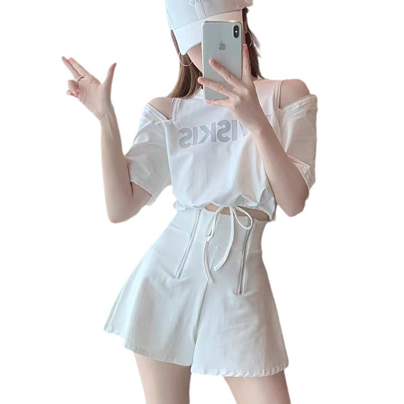Salt-style Slightly Mature Two-piece Set Internet-famous
