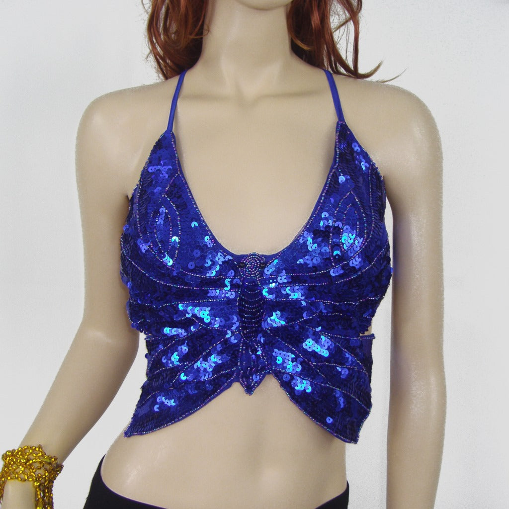 Belly Dance Sequin Butterfly Bra DS Nightclub Stage