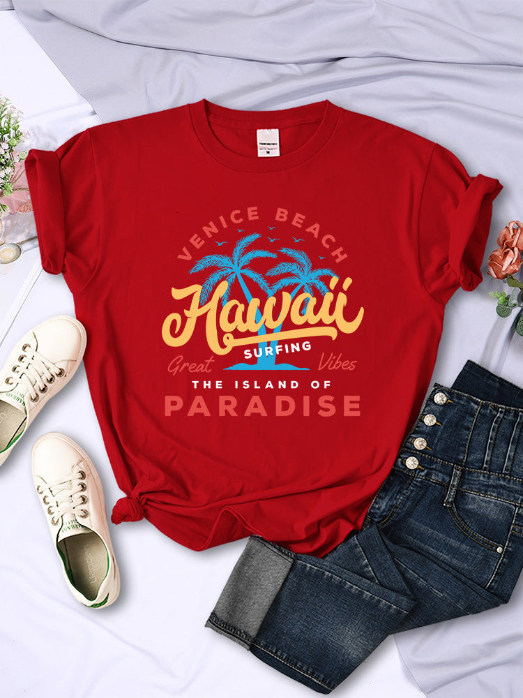 New Surfing Venice Beach Female T-shirt