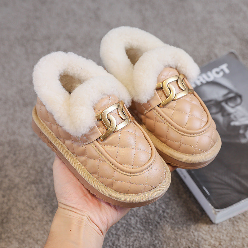 Winter Plus Velvet Thick One-step Warmth Student Casual Shoes