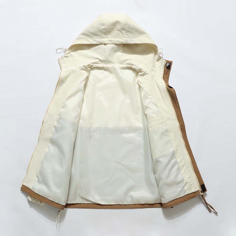 Casual Hooded Multicolor Jacket Men