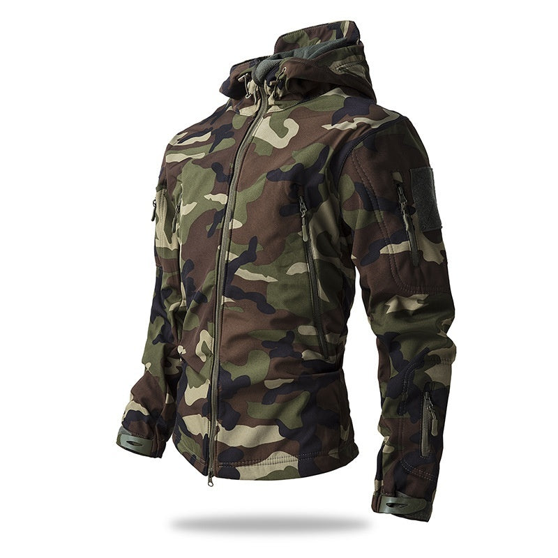 Outdoor Soft Shell Fleece Autumn And Winter Windproof, Waterproof And Breathable Warm Three-in-one Coat
