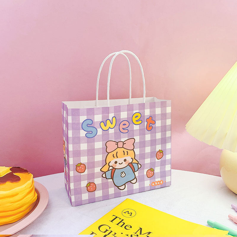 Cute Ins Exquisite Korean Style Cartoon Paper Tote Bag