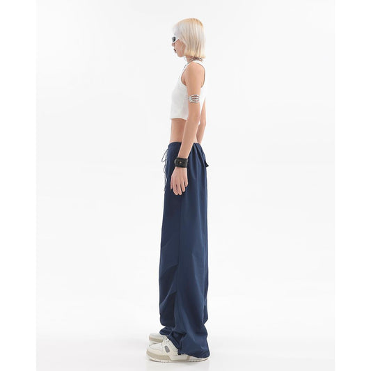 Design Sense High Waist Straight Leg Wide Leg Casual Pants