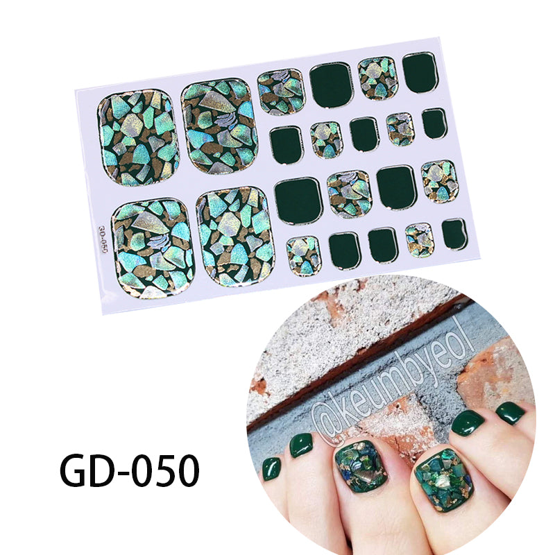 Stamping Removable French Foot Sticker For Nail Enhancement