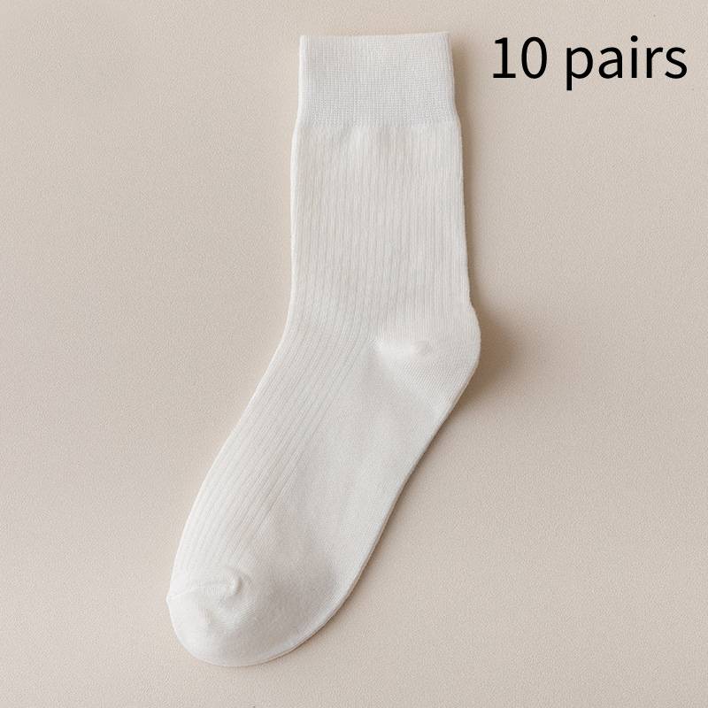 Solid Color Vertical Stripe Deodorant Business Stockings