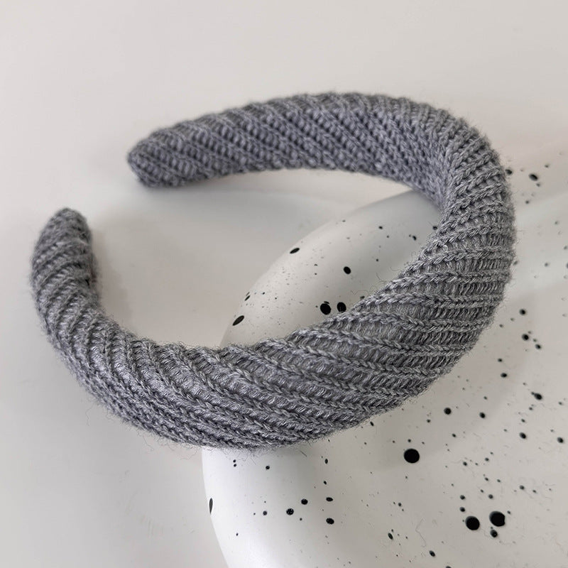 Women's French Retro Dots Knitted Headband