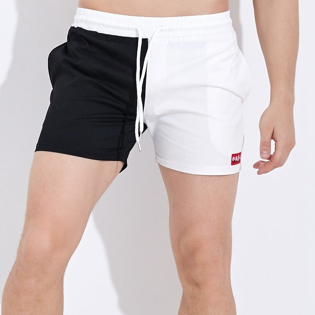 Cotton Color Matching Shorts Men's Trend