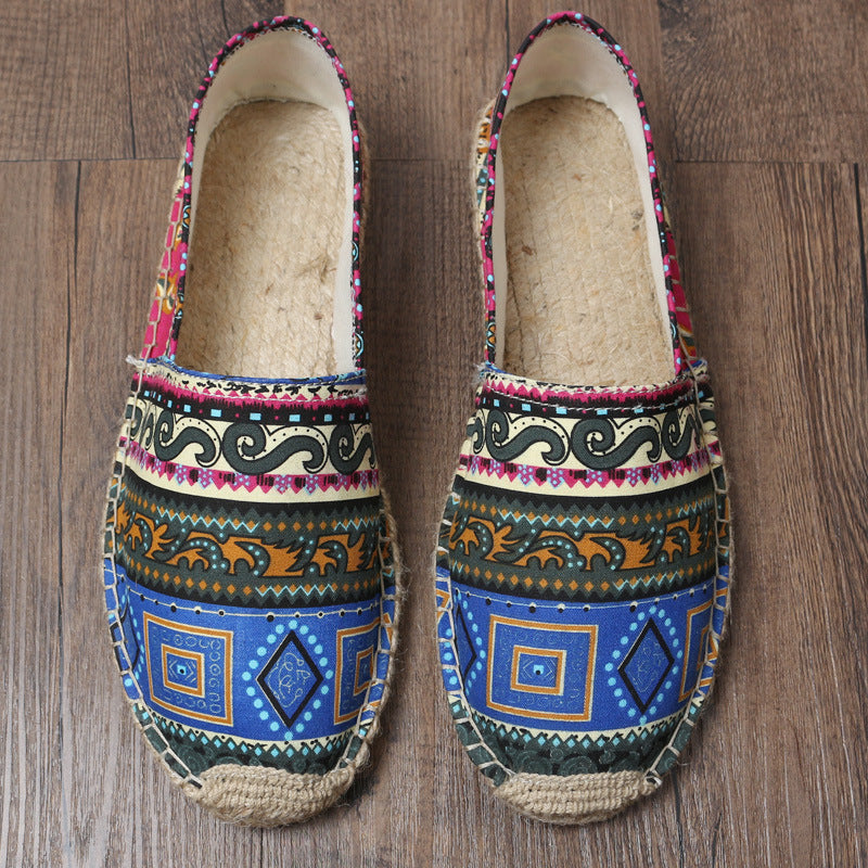 Men's Ethnic Linen Casual Fisherman Shoes