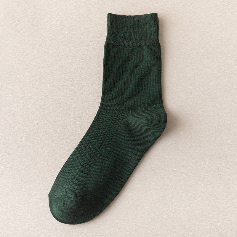 Solid Color Vertical Stripe Deodorant Business Stockings