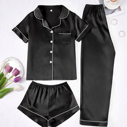 Long Pantssmooth-surface Womens Loungewear Set In French Style